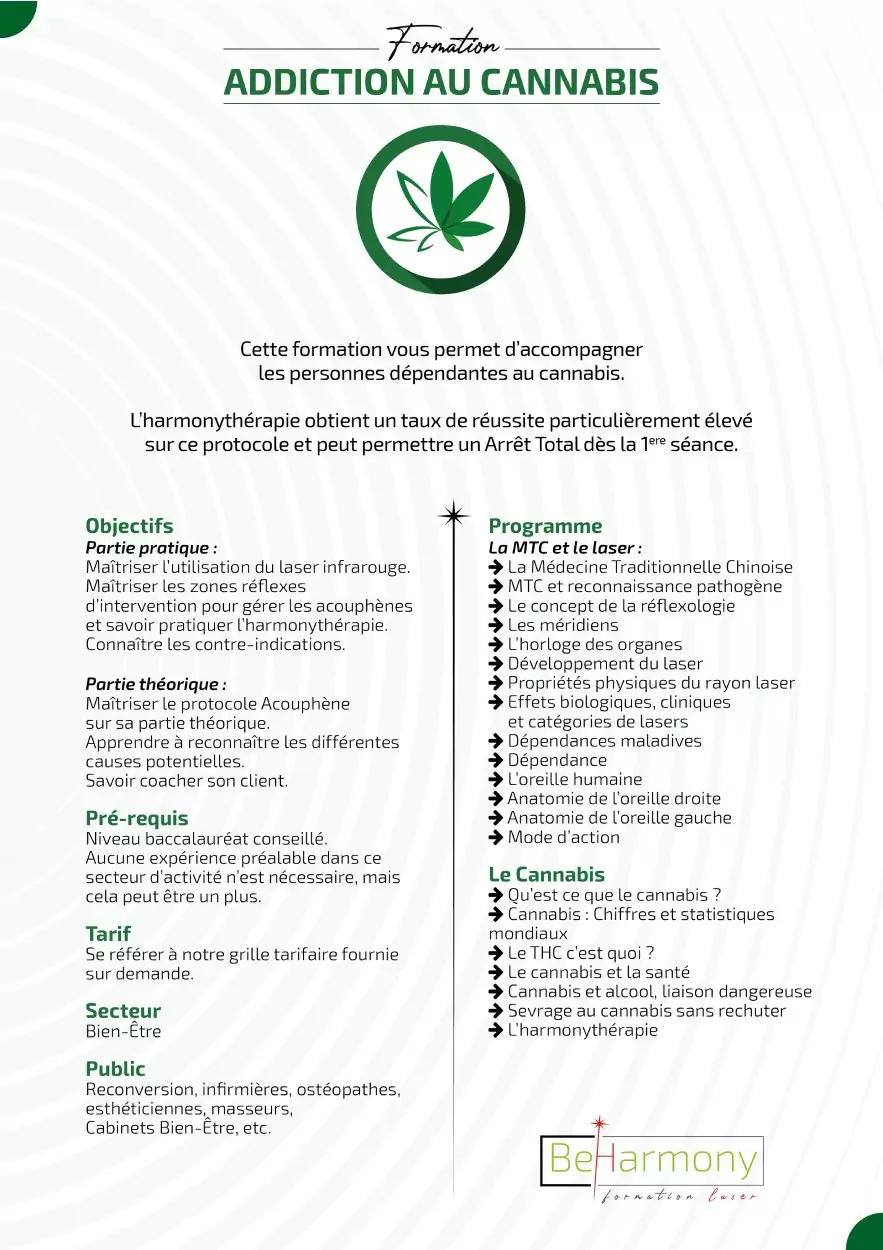 formation laser addiction au cannabis